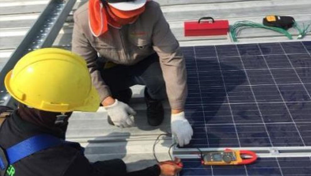 Installation of solar panels